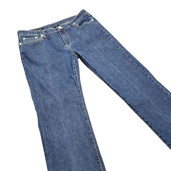 Vintage Y2K Coogi Jeans Australian Hip Hop Blue Denim Eagle Sword Streetwear 14 - Picture 5 of 11